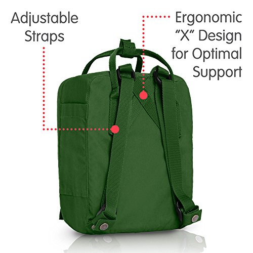 Fj  llr  ven Unisex Rucksack K  nken Mini  Leaf Green  13 x 20 x 29 cm  7 Liter  23561-615