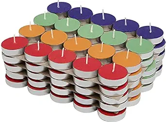 PROSPERRO LUMO by Parkash Candles Coloured Tea Light Set of 100 ( Unscented )