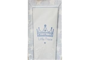 KAM Labelz Baby Nursery Waterproof Soft Padded Changing Mat| Raised Soft Edges, Easy Wipe Clean| Unisex Nappy Change Cute Lovely Animal Design for Girl Boy (Little Prince)