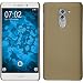 Produktbild PhoneNatic Case für Huawei Honor 6x Hülle gold gummiert Hard-case + 2 Schutzfolien