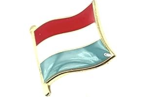 SNS COMPONENTS Luksemburg metalowa emalia flaga państwa przypinka odznaka, Metal