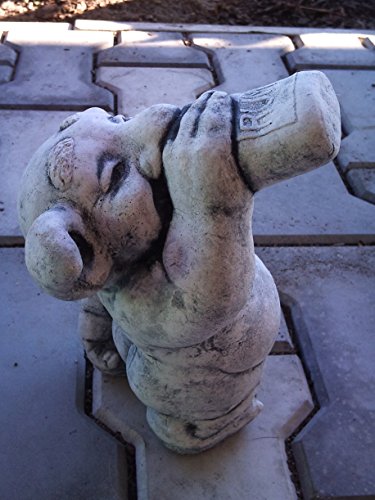 Lustiger Troll "Schnapsnase" aus Steinguss, frostfest