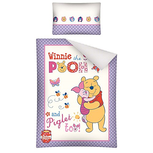 Winnie the pooh bedding set 100 x 135 green or violet (violet)