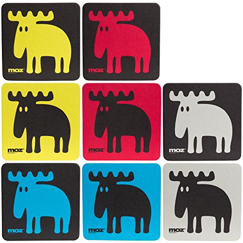 Preisvergleich Produktbild Moz Elch Glasuntersetzer 8 Stk.