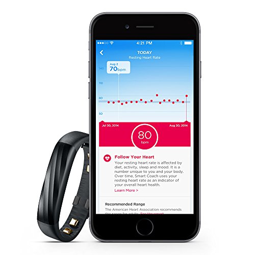Jawbone UP3 Bluetooth Aktivitäts-/Schlaftracker-Armband (für Apple iOS und Android) Schwarz Cross - 5
