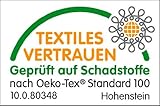 Bezug für Seitenschläferkissen / Stillkissen 140 x 35 cm (Öko kbA Baumwolle, IVN Best & GOTS zertifiziert, Ringe graublau) - 6