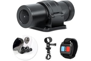 VSYSTO Caméra de moto HD 1080P WiFi - Vision nocturne - Objectif grand angle 150 ° - Étanche - Enregistrement en boucle - Capteur G (Black-D5S)