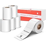 6 Pack-Etichette per stampanti Phomemo M120/M110 6 rotoli 40x30mm Etichette autoadesive termiche dirette, per etichettatrice 