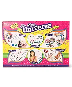 JOY STORIES DIY Art & Craft Kit for Girls, Fashion Jewellery, Nail Art, Hair Accessories, Tape Art, Mehendi Tattoo, Body Art Making Kit for Kids