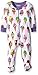 Hatley Baby-Girls Infant Footed Coverall -Ice Cream Footies, Multicoloured (White), 6-12 Months