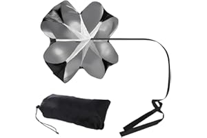 SHSHbuy Parachute de Résistance,56 Vitesse Formation Running Parapluie avec Sangle Réglable pour Améliorer Force de Endurance Football Athlétisme Entrainement à la Vitesse
