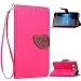 Produktbild Nokia / Microsoft Lumia 950 / N950 Lederoptik PU Leder Hülle (Frei 2 in 1 Ball Touch Pen) CaseHome Nature Blatt Etui Magnetverschluss Stil PU-Leder Brieftasche [Standfunktion] Deckel Klapptasche Schale Flip Foliant Schützende Haut Hüllen Mit Wallet Kartenfach Magnetverschluss Standfunktion Handytasche Taljereep Lanyard Strap Tragen Folio Tasche Schutzhülle(Rosa Color)