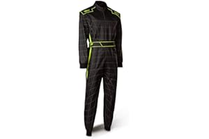 Speed Racewear Cordura Atlanta CS-1 Overall - Hochwertiger Kartoverall - schwarz/neongelb