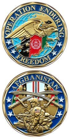 Preisvergleich Produktbild Operation Enduring Freedom Coin Afghanistan Coin Military Collectibles Men Women by EC
