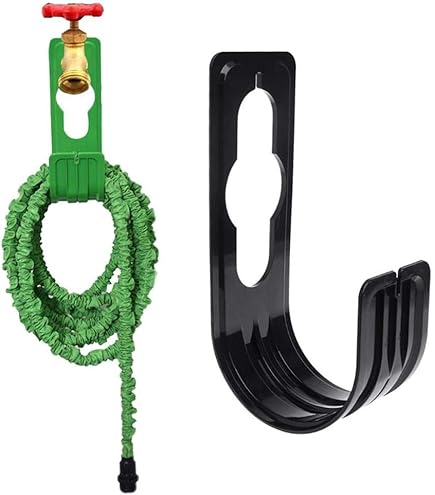 Gancio Portatubo Da Giardino In Acciaio - Supporto Per Tubo Espandibile, 8.5 Pollici, Nero - Foto 8