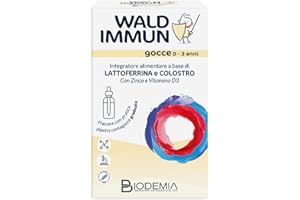 GPP BIODEMIA | Waldimmun Gocce 0-3 Anni, Integratore Alimentare Bambini 0+, a Base di Lattoferrina e Colostro con Zinco e Vitamina D3, Favorisce le Difese Immunitarie, Flacone 20ml con Pipetta Contagocce