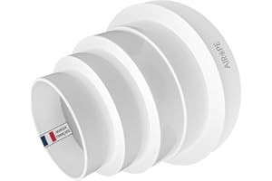 AIROPE Raccordo riduttore universale Ø 80-150 mm, regolabile per tubo nei sistemi di ventilazione; scarico dell'aria condizionatore; tubo ecc. Basta tagliare il riduttore al diametro di cui avete bisogno.