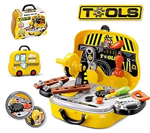 Popsugar Kids Tool Set for Toddlers, Tools Kit for Boy and Girls, Construction Toys Playset for Kids