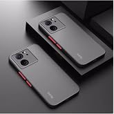 m.tk moveteck Xiaomi Mi 13T / Mi 13T Pro ile Uyumlu Kılıf, Mat Parmak izi Yapmaz, Kamera Korumalı, Renkli Tuşlu, Sert Silikon