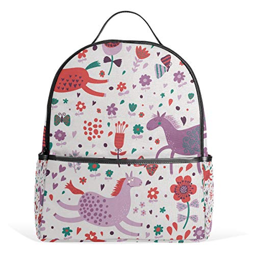 Preisvergleich Produktbild DEZIRO Fröhliche Pferde Wandern Daypack Rucksäcke Daypack Reisetasche