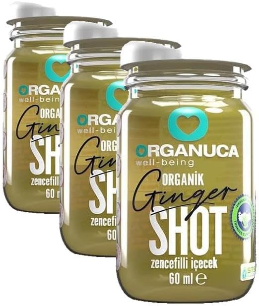 ORGANUCA ZENCEFİLLİ İÇECEK GINGER SHOT 3 * 60 ML (3 paketi)