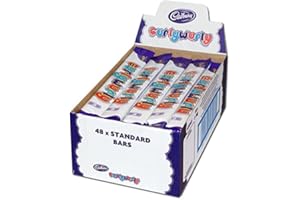 Cadbury Curly Wurly Chocolate Bar 21,5g (Packung mit 48 x 21,5 Gramm Riegel)