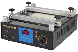 PANFUDONGK 853A Aufwärmstation Heizplatte Vorheizen Antistatisch Rostfrei 450W 220V