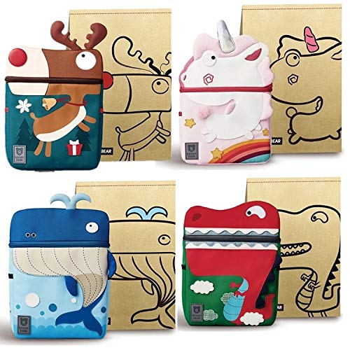 Cartable-Licorne-rose-rose-pour-fille-pour-les-chaussures-de-base-de-base-dcontractes-ABC