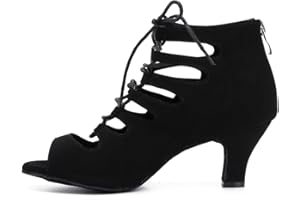 Syrads Zapatos de Baile Latino para Mujer Salsa Tango Bachata Vals Zapatos de Baile de Salón Suela Blanda 969