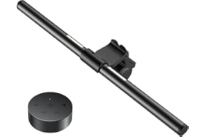 OOWOLF LED-skärmlampa med Fjärrkontroll – USB-drivet ögonskydd med Bakgrundsbelysning, Steglöst Dimbar och Justerbar Färgtemp