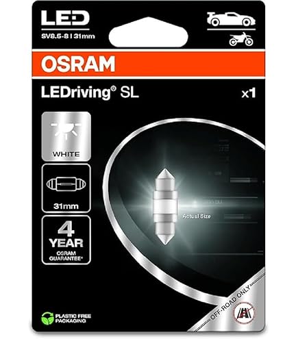 Lampade LED OSRAM LEDriving SL W21W - Bianco 6000K, Per Uso Offroad, Confezione Da 2 Pezzi - Foto 2