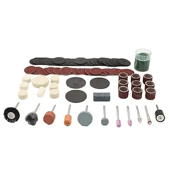 UniQual 105pcs Rotary Accessories Set for Sanding, Engraving, Polishing, Cleaning, Buffing, etc.