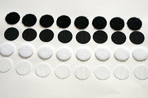 Preisvergleich Produktbild 100x15mm Klettpunkte 50 Klebepunkte 50 Klettpunkte Schwarz
