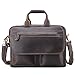 Produktbild Sumferkyh Männer Doppel-Reißverschluss Schließung Aktentasche Casual Bag 15-Zoll-Notebook Handtasche Messenger Tote Bag Dunkelbraun Bürotasche