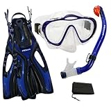 Ideal snorkel combo Set para los jóvenes, adultos, Juniors, y pequeños.