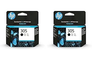 HP 305 3YM61AE - Cartucho de Tinta, Negro (Paquete de 2)