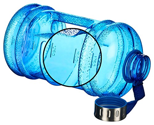 VITABOTTLES Gym Bottle Fitness Trinkflasche 2.2 Liter 2200ml XXL BPA-frei DHEP-frei Sport Water Jug Wasserkanister Water Gallon / Empfohlene Trinkmenge über den Tag - 4