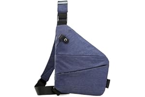 HEEDZ Wander Plus Anti Theft Travel Bag,Wander Plus Cross Body Travel Waterproof Bag,Slim Sling Bag Cross Body Travel Bag,Casual Backpack,Chest Bags for Men,Traveling,Outdoor,Sports