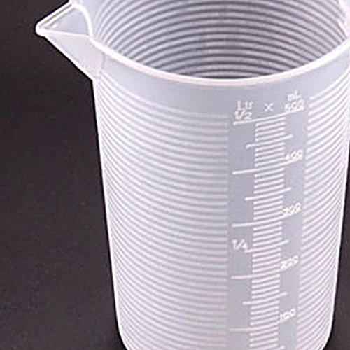 Generic Durchsichtigen Kunststoff Küche Messbecher Flüssigkeit Skala Messbecher – Klar, 500ml - 3