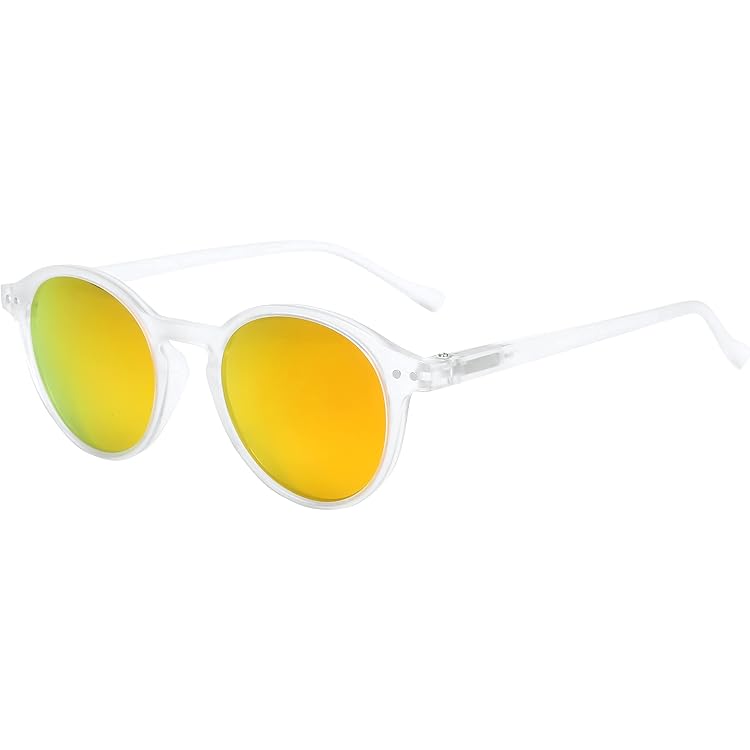 Lunettes De Soleil Polarisées Rondes Rétro - Cadre Métal, Verres UV400, Unisexe, Style Vintage - 5
