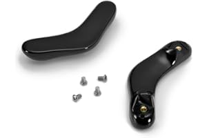 OPPAHA Manici Pentola Forma non Originale ma Compatibili AMC - Filettatura in Ottone e Bachelite Anti Scottatura Set 2 Maniglie - Incluse 4 Viti in Acciaio Inox