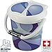 Rotho® Babydesign 11L Baby Nappy Changing Dispose Bin Bucket Pail Container with Nappy Sack Secure Ring 11 Litre (Swiss Made) (Space)
