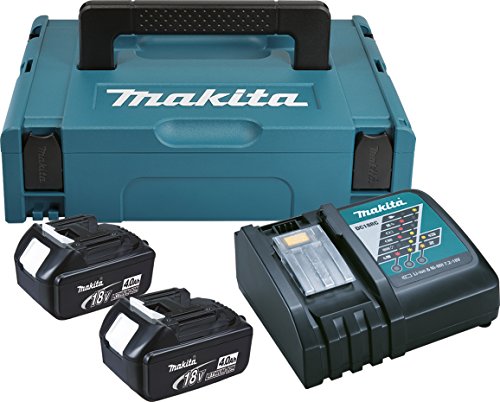 Makita Power Source Kit 4 Ah, 2 Akkus, Inklusive Ladegerät und Koffer, 196866-5 - 2