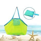 Diseñado con un material de malla, para que la arena para tamizar a través de y aire a circular. Ligero y perfecto para tomar vacaciones.