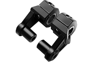 Motorcycle Handlebar Risers MASO Universal Handlebars Risers Fit For 7/8" 22mm / 11/8" 28mm Aluminium Alloy Durable Bars Clamp