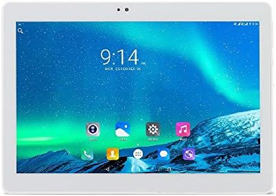 ibowin® 10.1Inch MediaTek Quad-core 1G RAM 16G ROM 1280x800 Resolution Cellular 3G WCDMA 2100MHz/2G GSM 2SIM Phone Tablet PC GPS Bluetooth WIFI, UK 3PIN Plug (Silver)