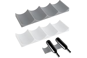 BAVUNV Flaschenhalter Kühlschrank, 2 Stück Weinregal Kühlschrank Flaschenablage, Flaschenregal Bier Halter Flaschenregal Kühlschrank für Tisch Pantry Cabinet Bier Halter Trinkflaschen Regal