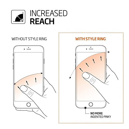 Handy Ring Halter, bidear (TM) [Anti Drop Ring Grip] Phone Ring mit Ständer und 360 ° drehbar Auto Mount Base für Handy und Tablets [Sony/Samsung/Apple/HTC/Huawei & More] - 6