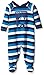 Petit Bateau Baby-Boys Santon Striped Footies, Multicoloured (Medieval/Geranium/Lait), 9-12 Months (Manufacturer Size:9 Months)