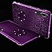 Produktbild Homikon Silikon Hülle Bling Glänzend Glitzer Diamant TPU Handyhülle Transparente Durchsichtig mit Rotierendem Ring Ständer Weiche Schutzhülle Soft Case Etui für Huawei Mate 20 Lite - Lila